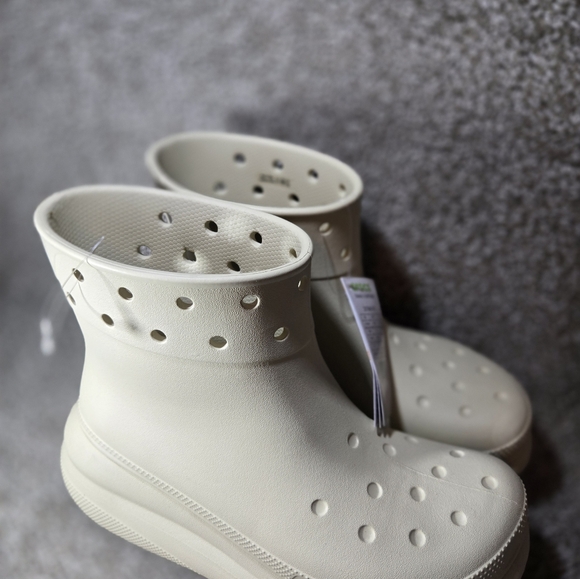 Crocs Classic Bone Waterproof Crush Rain Boots Unisex New 207946-2Y2 - Picture 16 of 16